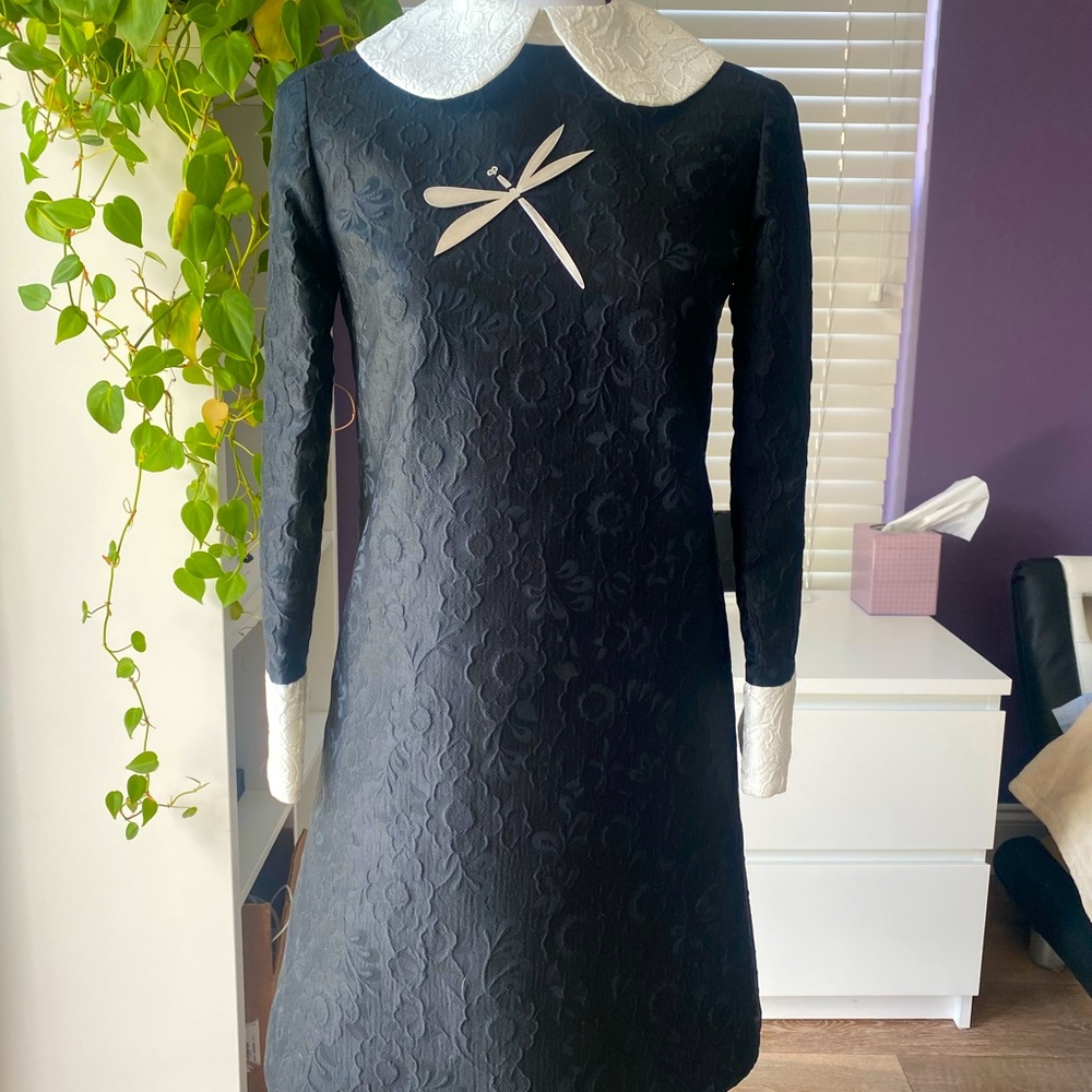 Dress black/white